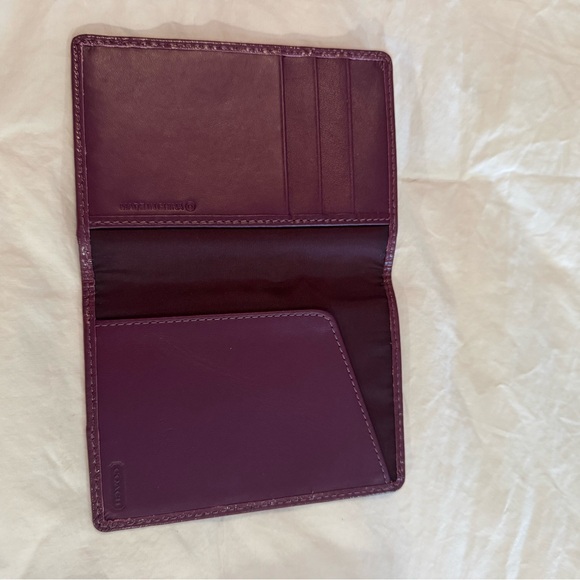Coach Plum Signature Crossbody Bag w/ Matching Passport Holder (Set) - Picture 10 of 10